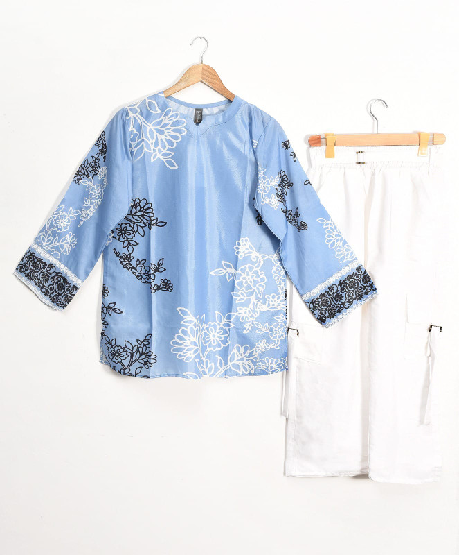 Grip printed 2 piece shirt & trouser
