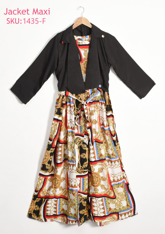 Printed Maxi with Separate jacket